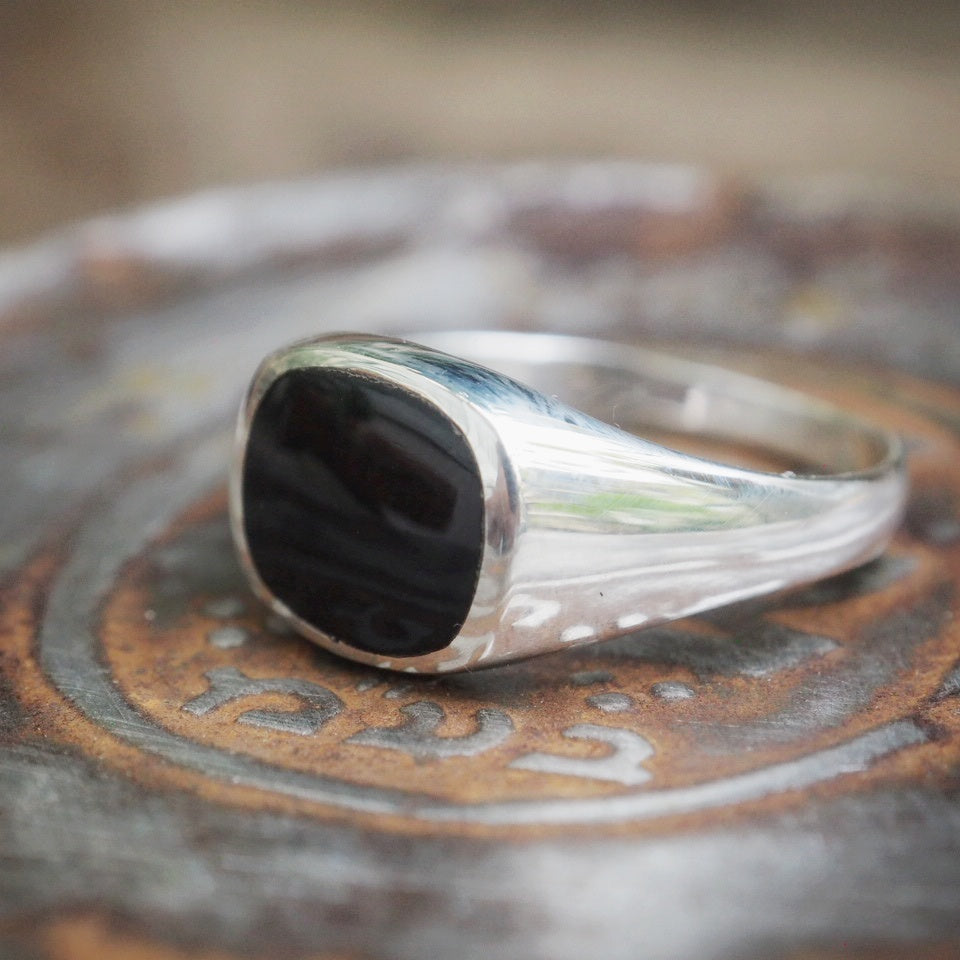 Atlas sterling silver ring