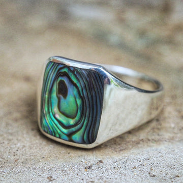 Abyss sterling silver ring