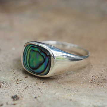 Atlas sterling silver ring