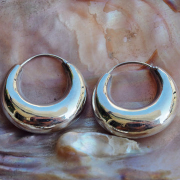 Free Spirit Silver hoop earrings