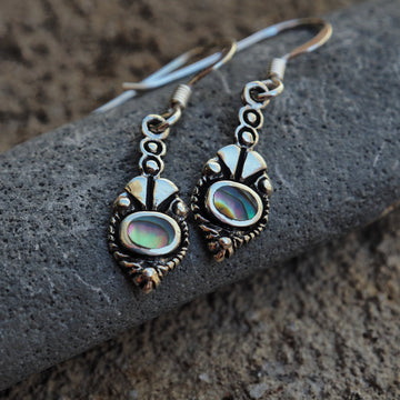 Pearl and Petal Silver earrings