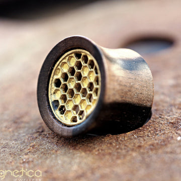 Honeycomb wooden Ear plugs