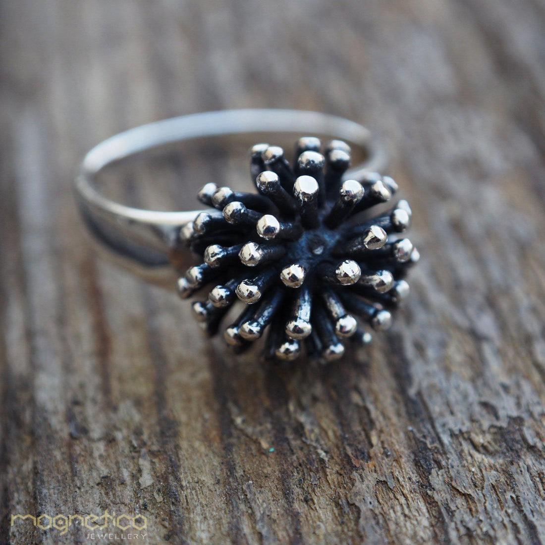 Acorn sterling silver ring-ring-Magnetica