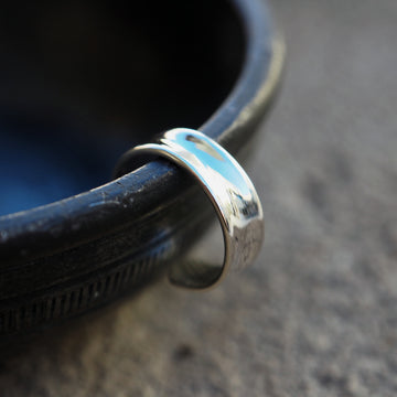 plain silver ear cuff