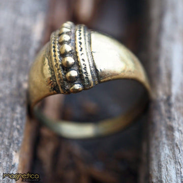 Royal afghan brass ring