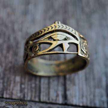 Eye of Horus brass ring