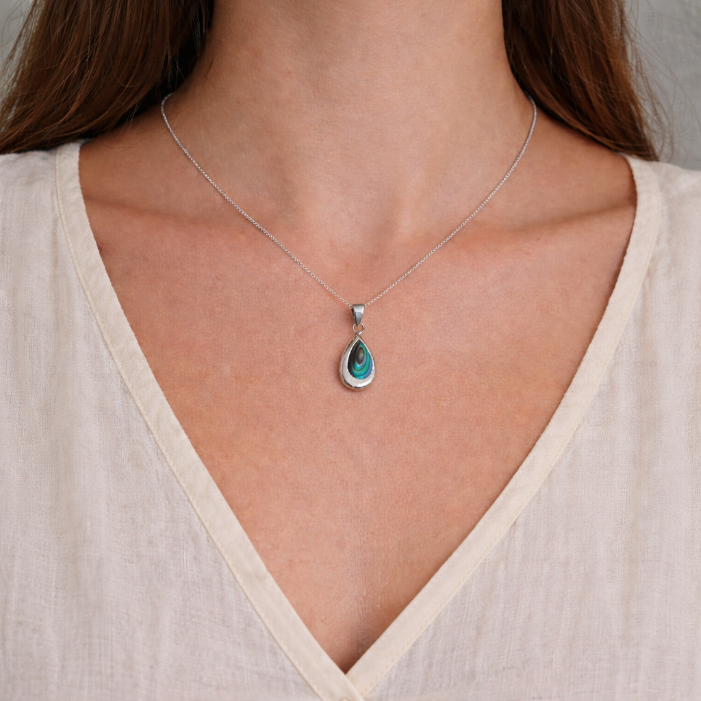 Tidal Wave Charm silver necklace