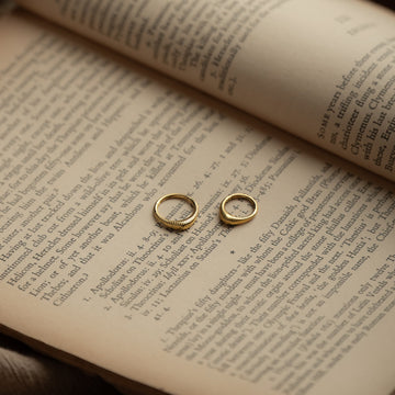 volt titanium gold piercing ring