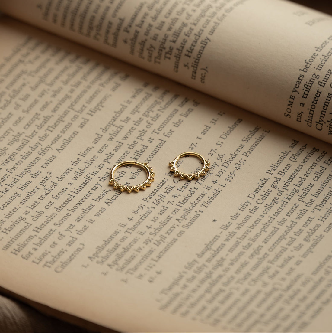 lume titanium gold piercing ring