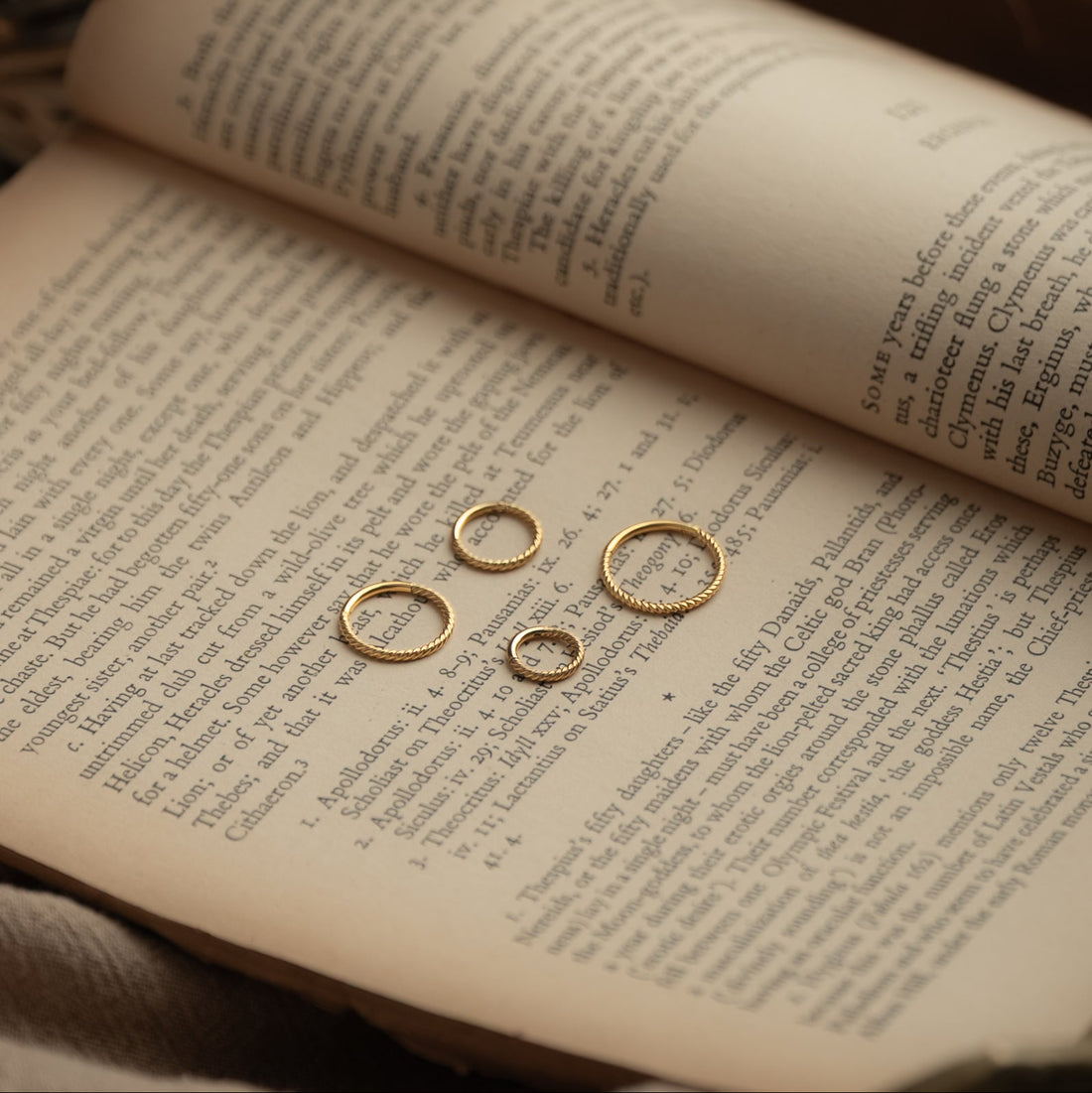 twisted gold titanium piercing ring