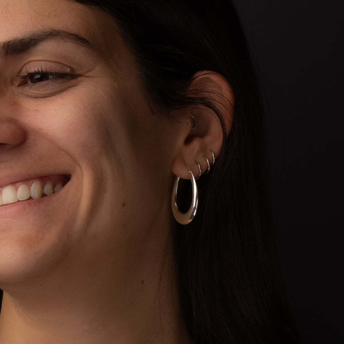 Silva Silver hoop earrings