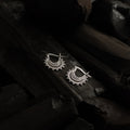 עגילי כסף חישוק בוהו Nara - Magnetica Jewelry
