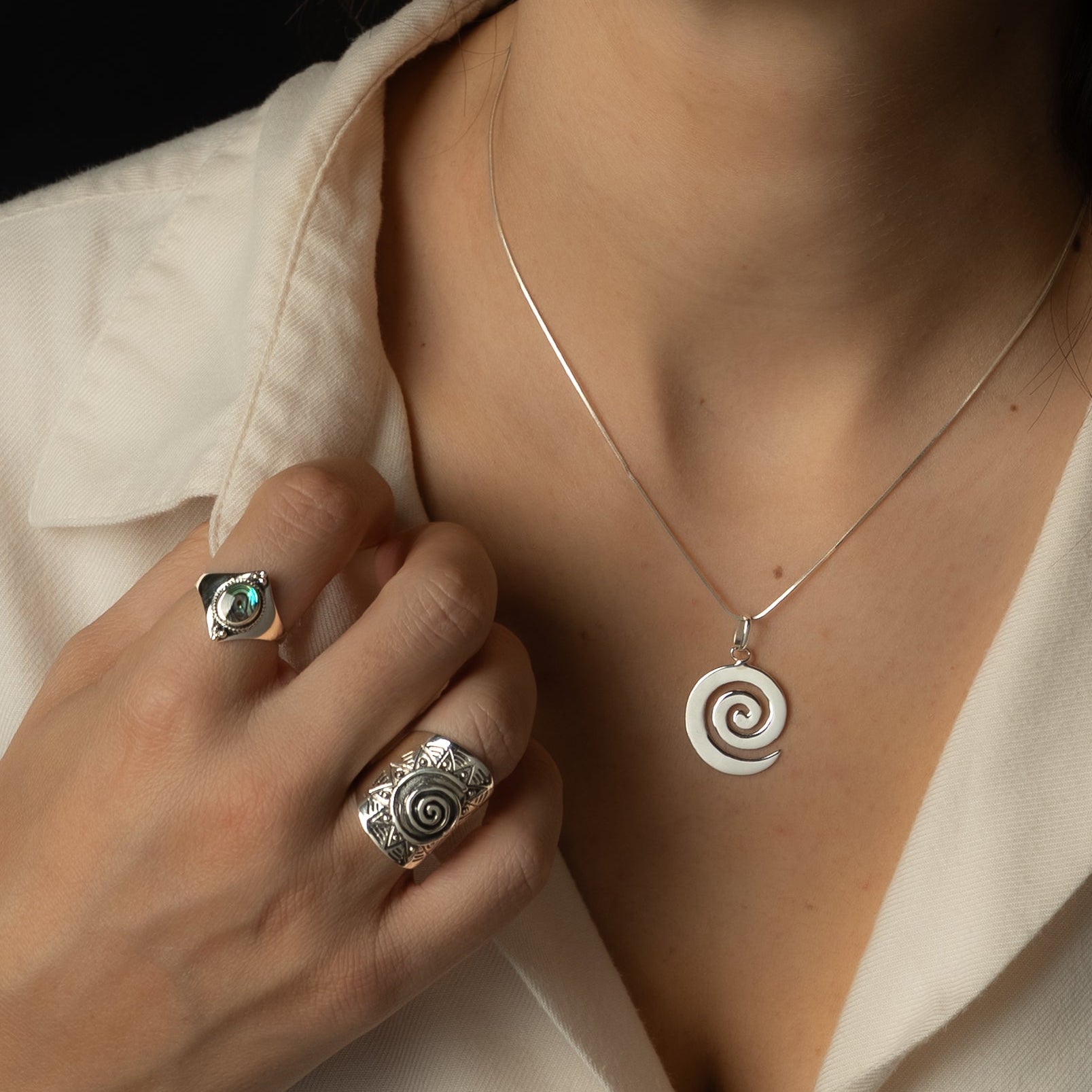 Nara pearl silver ring - Magnetica