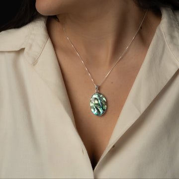 Lagoon silver necklace
