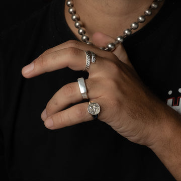gladiator silver ring - Magnetica
