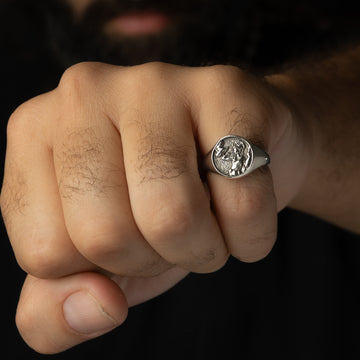 gladiator silver ring - Magnetica