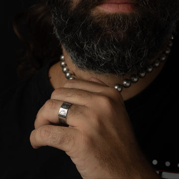 Inca silver ring - Magnetica