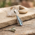 rock silver necklace - Magnetica