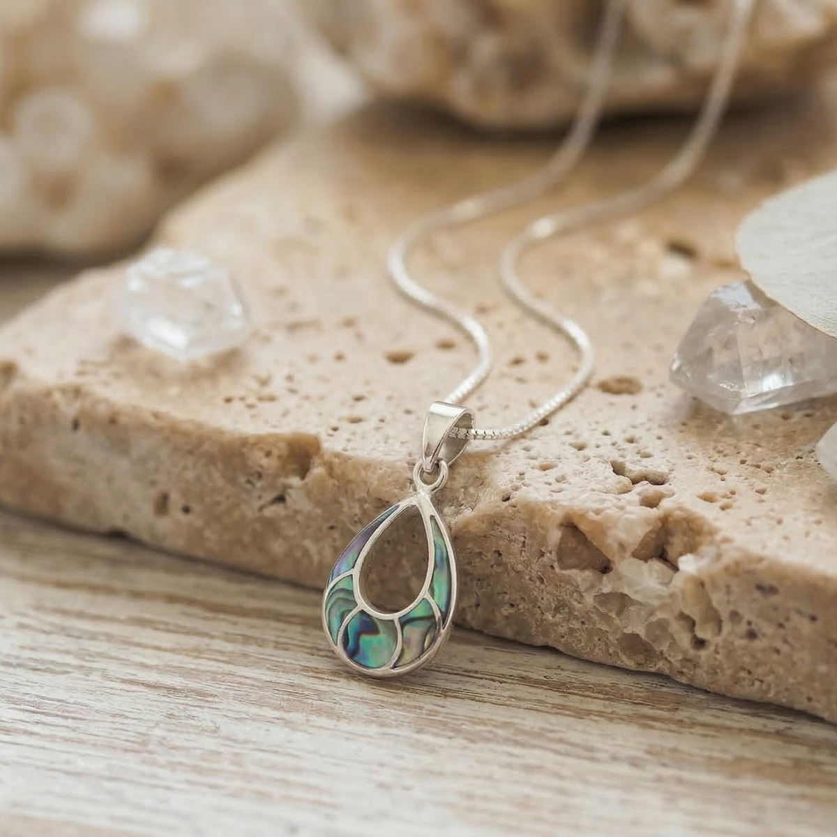 oracle charm silver necklace - Magnetica