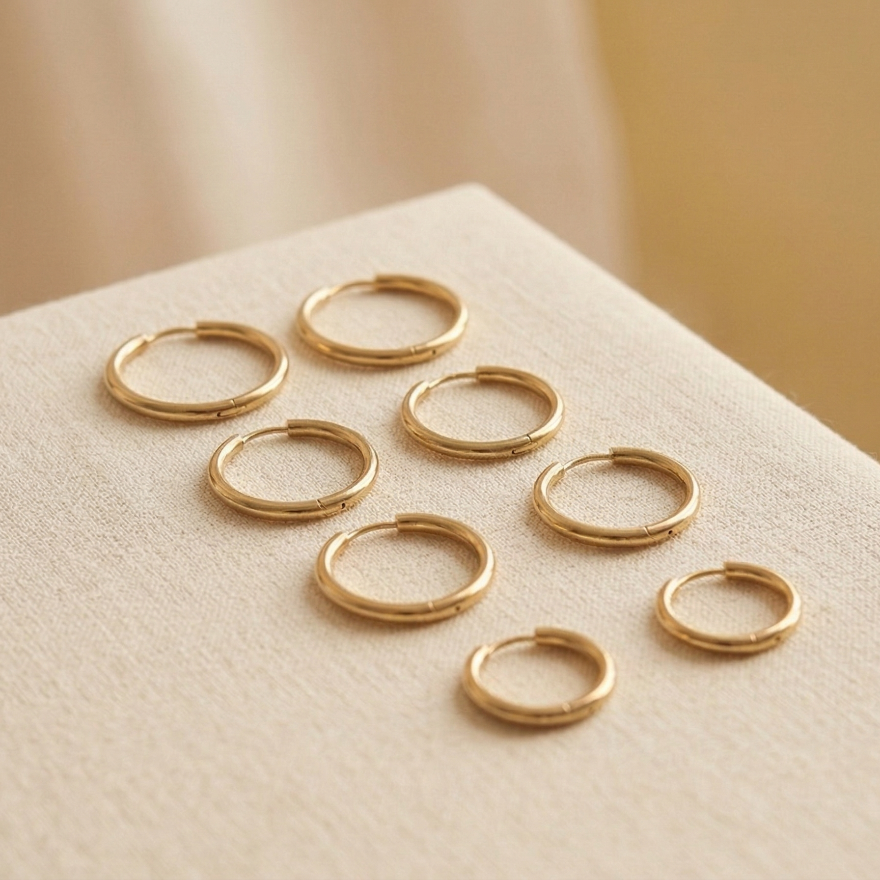 classic gold hoop earrings - Magnetica