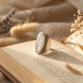 ocean pearl silver ring - Magnetica