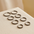classic silver hoop earrings - Magnetica