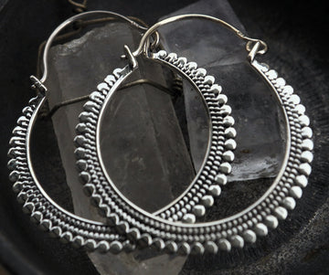 Artemis Silver hoop earrings