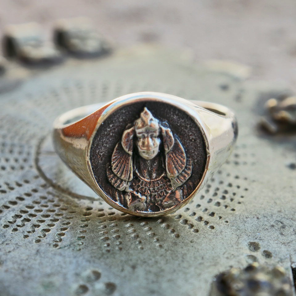 Wadjet sterling silver ring