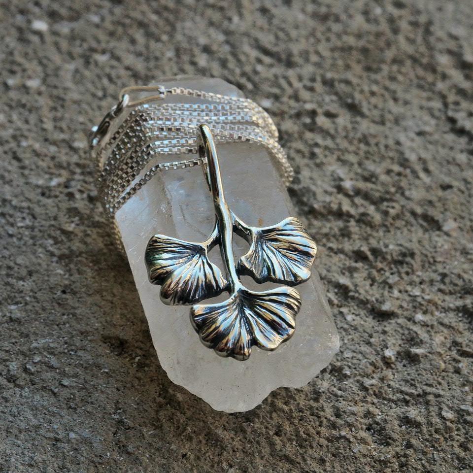 silver Lily Embrace necklace