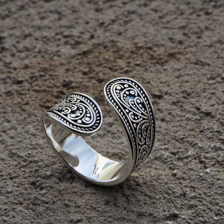 sterling silver adjustable ring