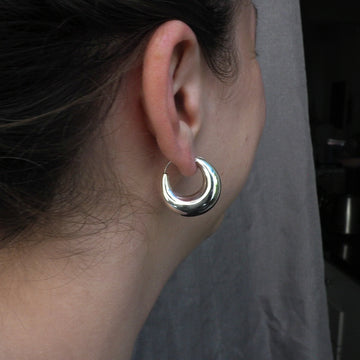 Free Spirit Silver hoop earrings