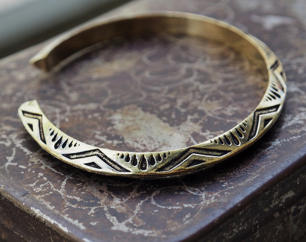 Katrina brass adjustable cuff bracelet