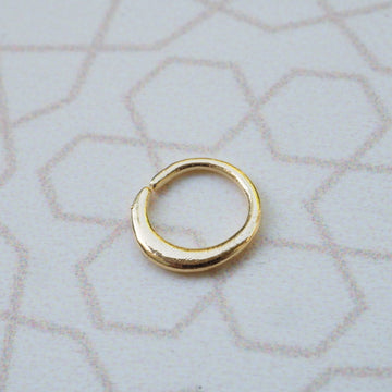 Soleil gold plated piercing ring