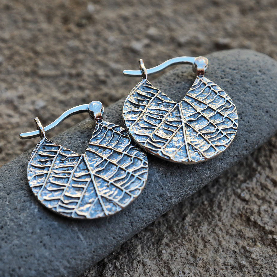 Urban Jungle Silver hoop earrings