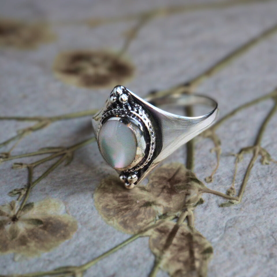 Nara pearl silver ring - Magnetica