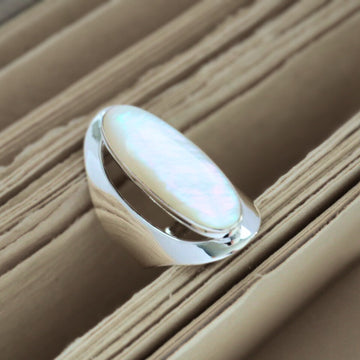 Nympha pearl silver ring - Magnetica