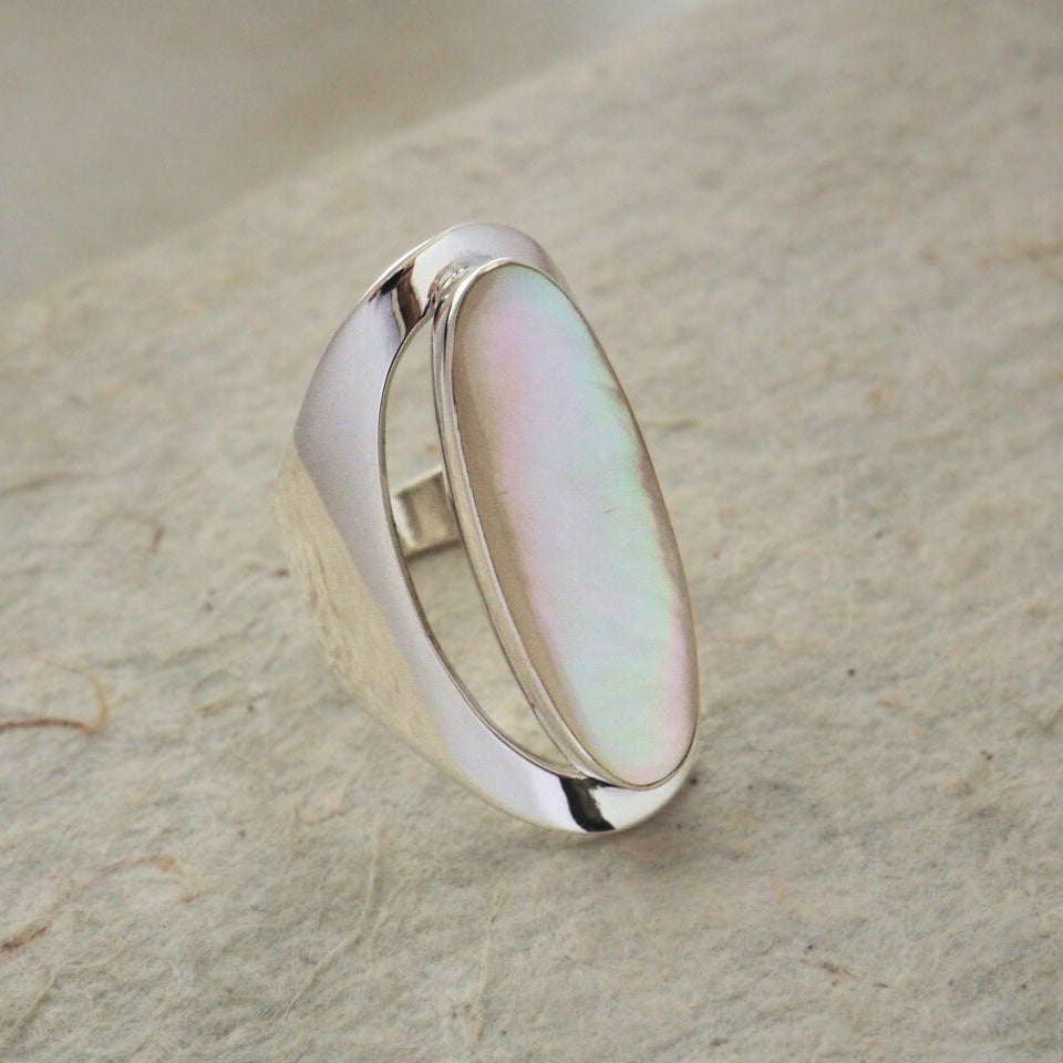 Nympha pearl silver ring - Magnetica
