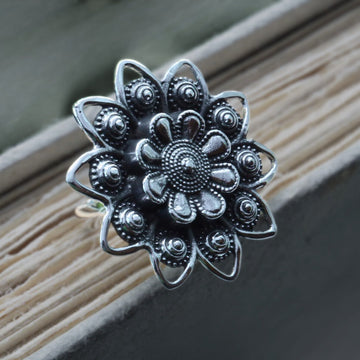 Soleil silver ring