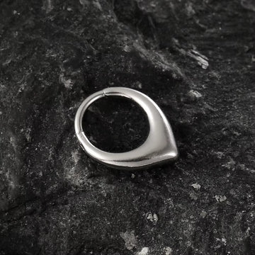 pointy titanium gold piercing ring