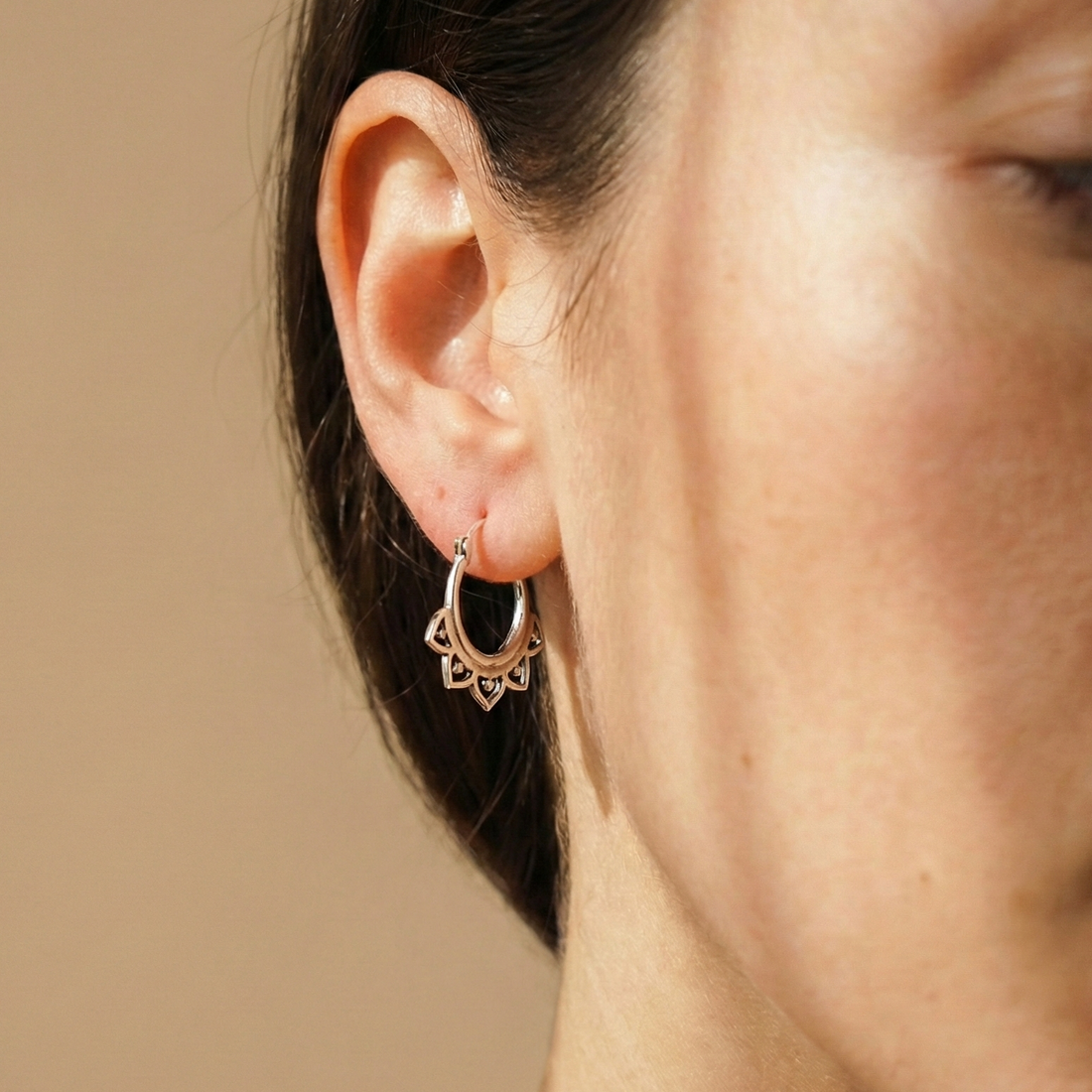 petals Silver earrings