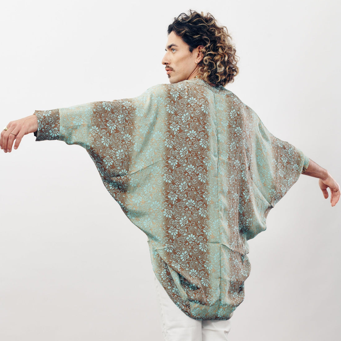 butterfly silk kimono