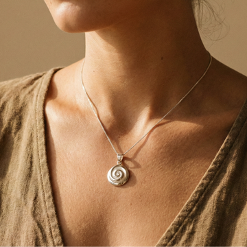 Selen pearl silver necklace