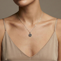 Sunlit Blossom Charm silver necklace - Magnetica