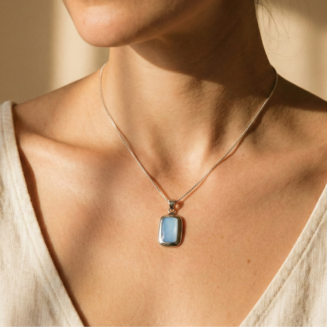 nora silver necklace