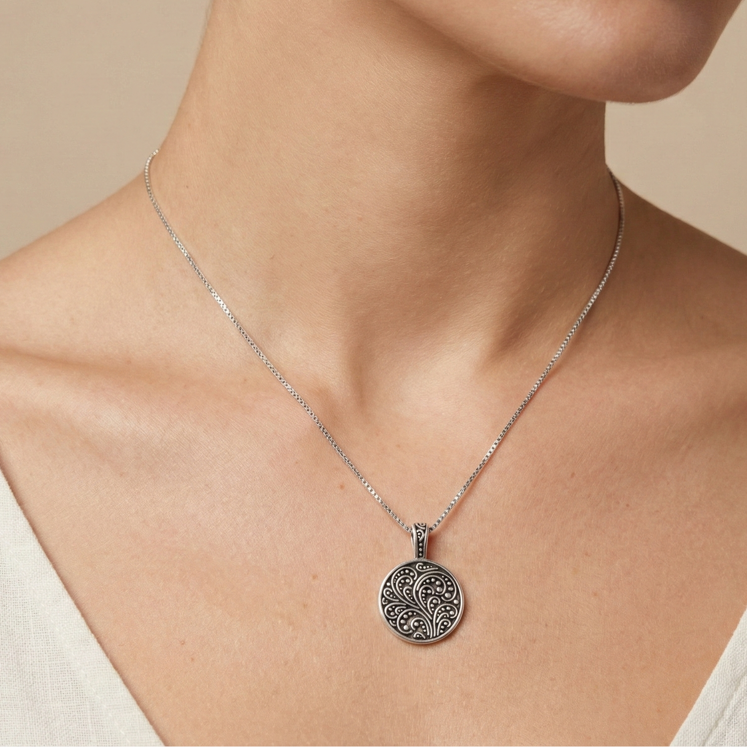 Blossom Dew silver necklace - Magnetica