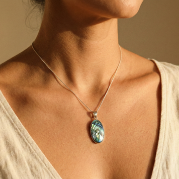 mono silver necklace