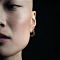 Dainty floral small 18.K gold hoop earrings-earrings-Magnetica