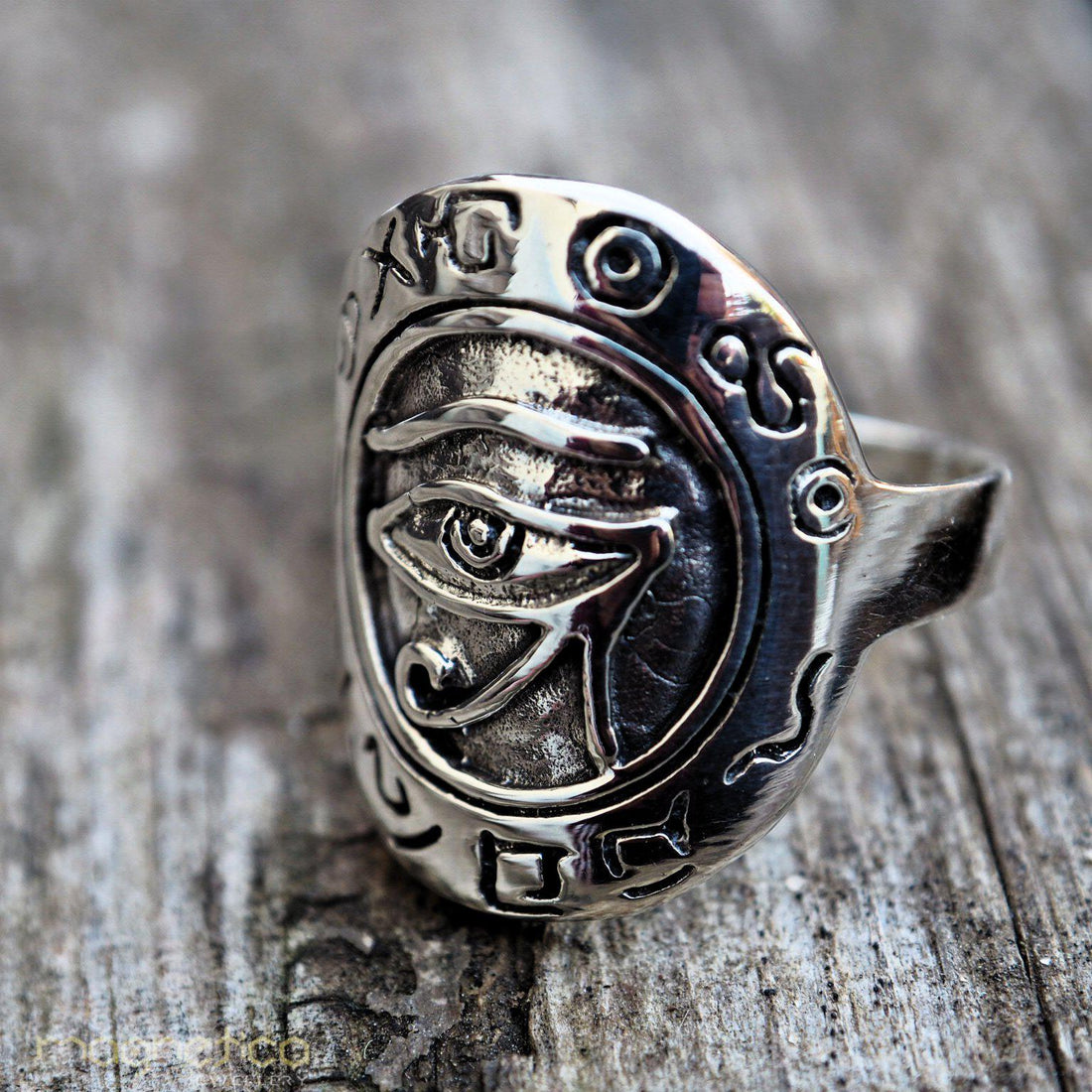 Egyptian wisdom sterling silver ring-ring-Magnetica