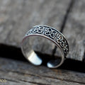 Ethnic oxidized silver toe-midi-knuckle ring,adjustable one size fits all!-ring-Magnetica