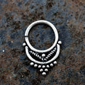 Ethnic style silver Piercing septum ring-piercing-Magnetica